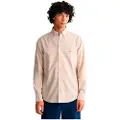Gant Ganttil mænd. 3000200 Oxford-skjorte Regular Fit beige (S), Casual, Bomuld, Lange ærmer