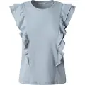 Pepe Jeans Pepe Jeanstil kvinder. PL506064 Miley T-shirt blå (S), Casual, Korte ærmer, Økologisk bomuld, Bæredygtig