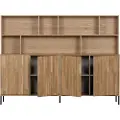 Woood - Vægskab New Gravure - Brun - Skænke & sideboards - - Homeroom