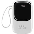Baseus Powerbank Qpow PRO with cable 20000mAh 22.5W (White) Powerbank - Hvid - 20000 mAh