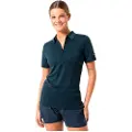 Super.natural Zip Kortærmet Polo