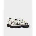 Wonders Wonderstil kvinder. AB-1012 Off-white lyse lædersandaler (37), Hvid, Fast, 1-3 cm, Spænder, Casual