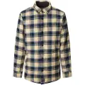 Pepe Jeans Pepe Jeanstil mænd. PM308810 Steeve overshirt navy, gul (XXL), Casual, Bomuld, Lange ærmer, Bæredygtig, Blå