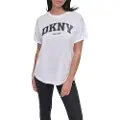 DKNY Arched Varsity Glitter Logo T-shirt Med Korte ærmer