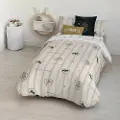 Play Fabrics Nordisk Dynebetræk Med Klassiske Hogwarts-knapper Til 105 Seng 180x240 Cm