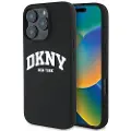 DKNY iPhone 16 Pro Max DKNY Liquid Silicone Arch Logo Cover - MagSafe-kompatibel - Sort