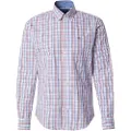 Fynch&Hatton Seasonal Combi Check Skjorte Med Lange ærmer