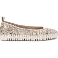 Carmela Carmelatil kvinder. 16230201-BEIGE Ballerinaer i læder 162302 beige (41), Fast, Ingen, Casual