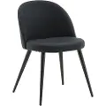 Venture Home - Spisebordsstol Valleta stof, 2-pak - Sort - Stole - - Homeroom
