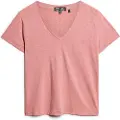 Superdry Studios Slub Embroidered Kortærmet V-hals T-shirt
