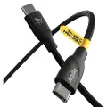 Aqiila Cablebird CB12 kabel USB C til C 240W flettet 2m sort 406012 Modsvarer: N/A