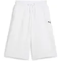 Puma WARDROBE Essentials Relaxed 14"Jorts Women, Clothing, White, XS