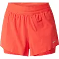 Nike Swift Dri-FIT 2-i-1-løbeshorts med mellemhøj talje til kvinder - rød