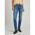 Pepe Jeans Pepe Jeanstil kvinder. PL204729HV4 Jeans Slim Lw blå (24/34), Casual, Bomuld, Denim, Bæredygtig