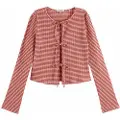 Scotch & Soda Gingham T-shirt Med Lange ærmer