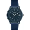 Lacoste Lacostetil mænd. 2011241 Analogt ur .12.12 Move marine (OSFA), Casual, Silikone, Strop, Blå