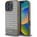 DKNY iPhone 16 Pro Max DKNY Repeat Pattern Bottom Stripe Cover - MagSafe-kompatibel - Brun