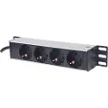 Intellinet 10" 1u Rackmount 4-way Power Strip