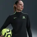 Nike Australien Academy Pro-Nike Dri-FIT-fodboldtræningstrøje til kvinder - sort
