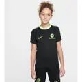 Nike Maskinstrikket Australien Academy Pro Nike Dri-FIT-fodboldtrøje med korte ærmer til større børn - sort