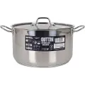 Quttin Stål Gryde + Låg 30 Cm/0.8 Mm/hotel 12l