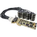 StarTech.com 16-ports Rs232 Db9 Pcie Pci-e-udvidelseskort