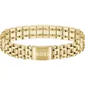Hugo Boss BOSStil mænd. 1580645 Armbånd Owan guldbelagt (OSFA), Guldfarvet, Casual, BH, Rustfrit stål