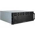 Inter-Tech Ipc 4u-4408 4u 19" Rack Sølv, Sort