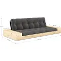 Karup - Base Sovesofa m. 2 sidebokse Tre-personers - Blå - Sovesofaer - - Homeroom