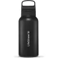 LifeStraw Go 2.0 Stainless Steel Water Filter Bottle 1L, Sort