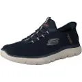 SKECHERS Skecherstil mænd. 232457 Slip-ins: Topmøder - High Range marine (46), Stof, 3-5 cm, Blonder, Casual, Blå