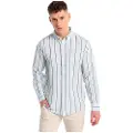 LOIS Jeans Woven Stripe Blend Skjorte Med Lange ærmer