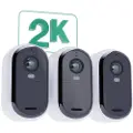 Arlo Essential 2k With Solar Panel Overvågningskamera 3 Enheder