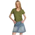 LOIS Jeans Lois Jeanstil kvinder. 411432608 Crossover-nederdel i denim med blå knaplukning (31), Casual, Bomuld