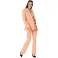Victorio & Lucchino Victorio & Lucchino, V&Ltil kvinder. 370018019 Smokingblazer med orange satinrevers (XL), Casual, Polyester, Lange ærmer