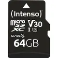 Intenso Micro SD 64GB UHS-I Professional 4034303022366 Modsvarer: N/A