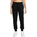 Nike Sportswear Phoenix Fleece-sweatpants med mellemhøj talje til kvinder - sort
