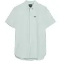 Superdry Superdrytil mænd. M4010623A Grøn kortærmet oxfordskjorte (XXL), Casual, Bomuld, Korte ærmer
