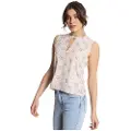 Victorio & Lucchino Victorio & Lucchino, V&Ltil kvinder. 330148037 Offwhite, flydende top med blomsterprint (XL), Hvid, Casual, Polyester, Uden ærmer/stropper