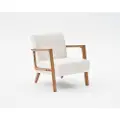 Atelier Del Sofa - Fløjstol Kemer - Hvid - Lænestole - - Homeroom