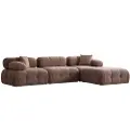 Atelier Del Sofa - Hjørnesofa Puca 4-sædet - Brun - Sofaer med chaiselong - - Homeroom