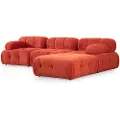 Atelier Del Sofa - Hjørnesofa Puca 4-sædet - Rød - Sofaer med chaiselong - - Homeroom