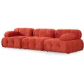 Hannah Home - 3-sæders sofa Puca - Rød - 3-pers. sofaer - - Homeroom