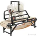 Vevor Løbebånd til store hunde, vægtkapacitet 147 kg, 47 cm løbebane, løbebånd til hunde med justerbare ramper, hundepasningsbånd til hunde, løbebånd til kæledyr til indendørs og udendørs træning