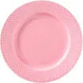 Lyngby Porcelæn Desserttallerken RHOMBE, 21 cm, lyserød, Lyngby