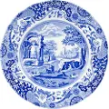 Spode - Tallerken Blue Italian diameter 27 cm - Blå - Tallerkener - - Homeroom