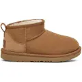 Ugg UGGtil piger. 1130750K Classic Ultra Mini læderstøvler brun (35), Fast, Ingen, Casual, Afslappet, børnetøj