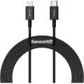 Baseus Superior Series USB-C / Lightning-kabel - 2m, 20W - Sort