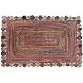 Home Decor Bomulds-jutetæppe 200x290x1 Cm