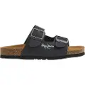 Pepe Jeans Pepe Jeanstil kvinder. PBS90054 Sandaler Double Kansas sort (32), Fast, Ingen, Casual, PVC